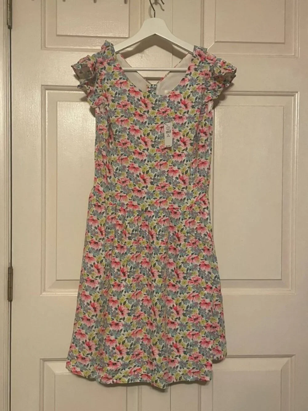 NWT GAP Girls Floral Ruffle Cap Sleeve Dress - Sweet Cottagecore & Soft Girl Vib
